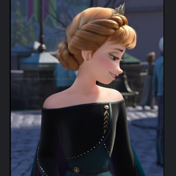 Disney Frozen 2 Queen Anna in Coronation Gown Christmas Ornament - Picture 4 of 15